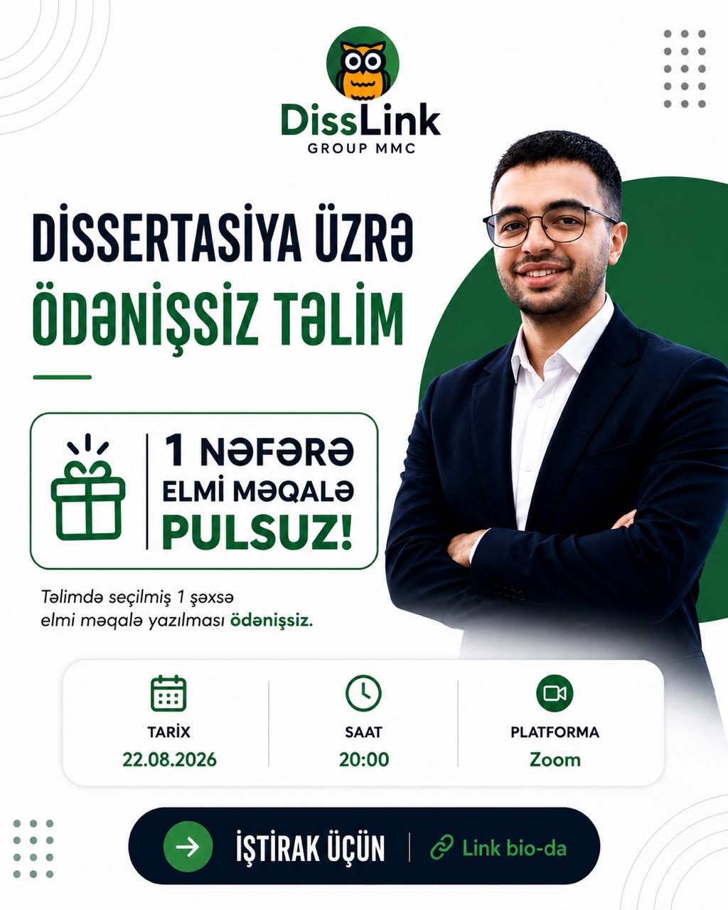 Dissertasiya Üzrə Pulsuz Praktiki Təlim — DissLink Group MMC